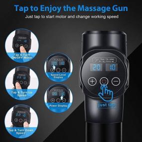 img 2 attached to Massager Adjustable Percussion Rechargeable Handheld