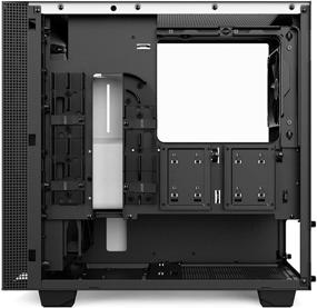 img 1 attached to NZXT H400I - MicroATX PC Gaming Case - CAM-Powered Smart Device - Tempered Glass Panel - Water-Cooling Ready - White/Black - 2018 Version