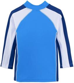 img 2 attached to 🌞 SunBusters Boys' Long Sleeve Rash Guard 12 months - 12 years, UPF 50+ Sun Protection