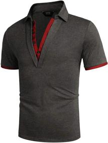 img 2 attached to 👕 Stylish COOFANDY V Neck Sleeve T Shirt: Featuring Unique Design