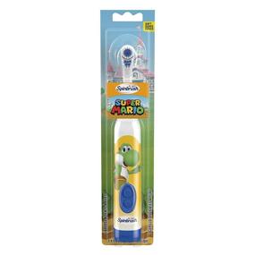 img 3 attached to Super Mario Kid's Spinbrush Electric 🦷 Toothbrush: Soft Bristles, 1 ct (Character May Vary)