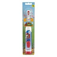 super mario kid's spinbrush electric 🦷 toothbrush: soft bristles, 1 ct (character may vary) logo