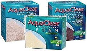 img 2 attached to Aquaclear 70 Replacement Media Bundle - 3 Pack: Sponge, Carbon, Ammonia Remover