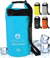 🎒 enthusiast gear: 15l insulated backpack cooler dry bag - leak proof, collapsible, waterproof - ideal for kayaking, fishing, beach, hiking логотип