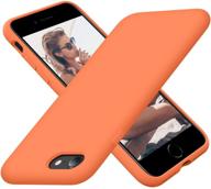 📱 cordking iphone se 2020 case, iphone 7 8 case, slim shockproof silicone phone case with soft microfiber lining, 4.7 inch, kumquat - enhanced seo logo