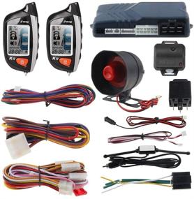 img 4 attached to EASYGUARD EC200-K9 Car Alarm System LCD Pager Remote Start Turbo Timer Mode Shock Alarm 12V Long Range