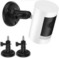 🔧 enhanced stability and flexibility: 360 degree adjustable mount for stick up cam/indoor cam/battery cam - tiuihu outdoor ceiling bracket mounting kit (2-pack, black) logo