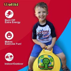img 3 attached to 🌟 WALIKI Yellow Jumping Hopping Therapy: Enhance Physical Fitness and Balance with Fun