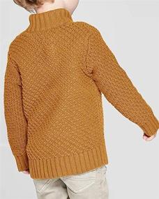 img 2 attached to Hestenve Knitted Sweater Placket Pullover Boys' Clothing via Sweaters