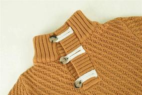 img 1 attached to Hestenve Knitted Sweater Placket Pullover Boys' Clothing via Sweaters