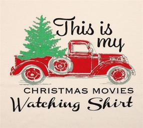 img 2 attached to 🎄 FASHGL Christmas Movies Sweatshirt: Funny Tree Truck Graphic Pullover for Women