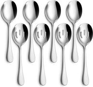 hiware stainless serving slotted utensils logo