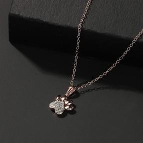 img 1 attached to 💎 Sterling CT TDW Diamond Pendant Necklace: Sparkling Jewelry for Girls' Necklaces & Pendants