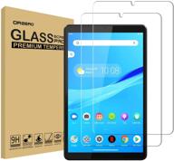 📱 (pack of 2) orzero tempered glass screen protector for lenovo tab m8 (8 inch), 9h hd hardness (lifetime replacement) logo