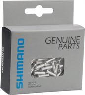 🚴 shimano derailleur cable end cap x100 (silver, 1.2-mm): premium quality bike cable accessory logo