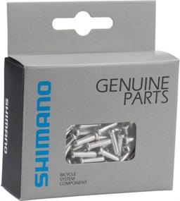 img 2 attached to 🚴 SHIMANO Derailleur Cable End Cap X100 (Silver, 1.2-mm): Premium Quality Bike Cable Accessory