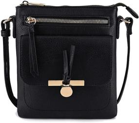 img 4 attached to 👜 Gold Button Small Crossbody Bag by V+BENIE