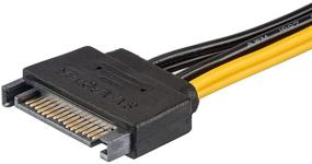 img 1 attached to J&D SATA Power кабель (5 штук) - Адаптер графической карты PCI Express 15 Pin to 6 Pin (20 см)