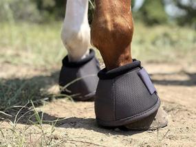 img 3 attached to TGW RIDING 2520D Horse Bell Boots: Ultimate Protection and Stability for Horses - Pair