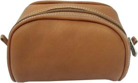 img 4 attached to Piel Leather Cosmetic Saddle Size Travel Accessories for Cosmetic Cases