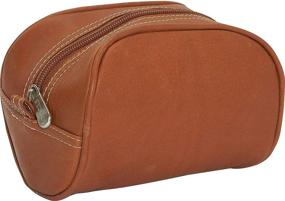 img 1 attached to Piel Leather Cosmetic Saddle Size Travel Accessories for Cosmetic Cases