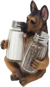 img 2 attached to 🐾 Authentic German Shepherd Police Dog Salt and Pepper Shaker Set: Perfect Kitchen Decor and K-9 Gift for Policemen!