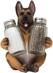 img 3 attached to 🐾 Authentic German Shepherd Police Dog Salt and Pepper Shaker Set: Perfect Kitchen Decor and K-9 Gift for Policemen!