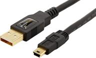 🔌 6фт amazon basics usb 2.0 кабель - a-male к mini-b шнур - черный (1.8м) - 1 штука логотип