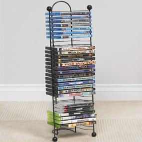 img 1 attached to 🌌 Space-Saving Modern Design: Atlantic Nestable 32-Blu-Ray Rack with Durable Steel Construction PN63712046 in Black