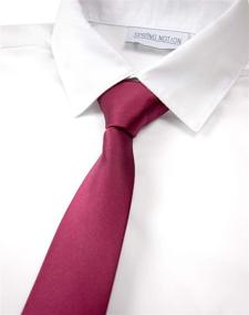img 3 attached to Stylish and Versatile Champagne Microfiber Zipper Boys' Neckties by Spring Notion