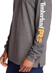 img 1 attached to Timberland PRO Blended Long Sleeve T Shirt: Quality Men's Clothing and T-Shirts at Their Best!