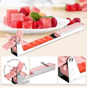 img 3 attached to 🍉 Revolutionizing Melon Cutting with Jumiland Stainless Steel Windmill Watermelon Slicer (Pink)