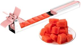 img 4 attached to 🍉 Revolutionizing Melon Cutting with Jumiland Stainless Steel Windmill Watermelon Slicer (Pink)