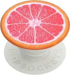 img 4 attached to 🍊 Подставка для телефона с рукояткой и стендом PopSockets PopGrip со съемной верхней частью в виде грейпфрута