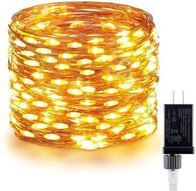 img 4 attached to 🎄 Brighten Up Your Christmas with 72 ft 200 LED Twinkle String Lights- UL Certified Plug, Copper Wire Fairy Lights for Bedroom, Party, Christmas Tree - Warm White