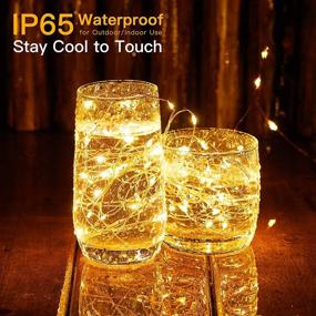 img 3 attached to 🎄 Brighten Up Your Christmas with 72 ft 200 LED Twinkle String Lights- UL Certified Plug, Copper Wire Fairy Lights for Bedroom, Party, Christmas Tree - Warm White