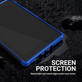 img 3 attached to 🔒 ROISKIN Dual Layer Shockproof Protective Case with Kickstand for Fire 7 Case (2019 Release 9th Gen, 2017 Release 7th Generation) - Heavy Duty Impact Resistance