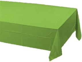 img 1 attached to 🔍 SEO-Optimized: Plain Paper Tablecloth in Fresh Lime Shade by Creative Converting