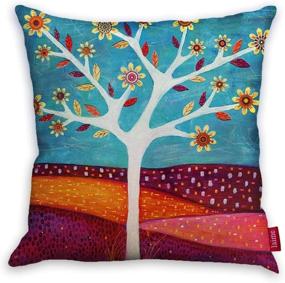 img 3 attached to Natural Pattern Decorative Pillowcases 18X18Inch