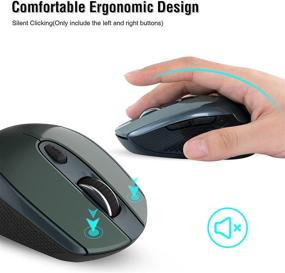 img 2 attached to 🖱️ RaceGT 2.4G Silent Cordless Mouse: High Precision and Ergonomic Design