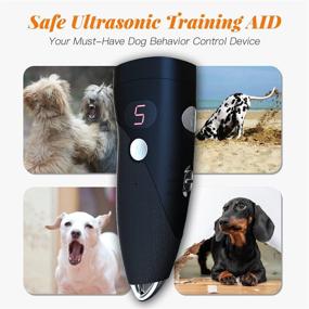 img 3 attached to 🐶 Rechargeable Ultrasonic Dog Bark Deterrent - Effective Control Range of 25 Ft - Bark Control Device for Dogs - Behavior Training Tool - Dog Barking Deterrent with Powerful Control Devices
