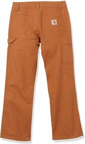 img 2 attached to 👖 Carhartt Boys' Canvas Dungaree: Rugged and Reliable Pants for Young Adventurers