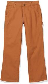 img 3 attached to 👖 Carhartt Boys' Canvas Dungaree: Rugged and Reliable Pants for Young Adventurers