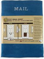 🐌 snail sakk: blue mail catcher for mail slots - keep your floor clean & secure. easy installation. perfect for home, office, and garage doors! логотип