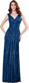 img 2 attached to 👗 Glamorous Evening Dresses: USA12 KK199 7, Sparkling Sequins, Women's Clothing