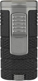 img 4 attached to 🔥 Xikar Tactical Triple Jet Flame Lighter: Enhanced Performance with Angled Jets, Removable Pocket Clip, Ergonomic Metal Body in Black and Gunmetal