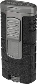 img 2 attached to 🔥 Xikar Tactical Triple Jet Flame Lighter: Enhanced Performance with Angled Jets, Removable Pocket Clip, Ergonomic Metal Body in Black and Gunmetal