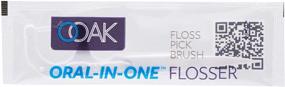 img 3 attached to Efficient Oral Care: OOAK Oral in One Flosser, 20 Pieces (2 x 10 Packs) - White