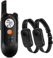 🐶 enhance dog training with rechargeable shock collar - 2 receivers, remote control, beep, vibration, and shock modes logo