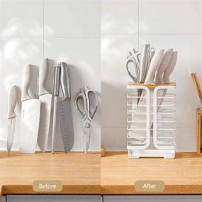 img 1 attached to Poeland Kitchen Holder Storage Organizer